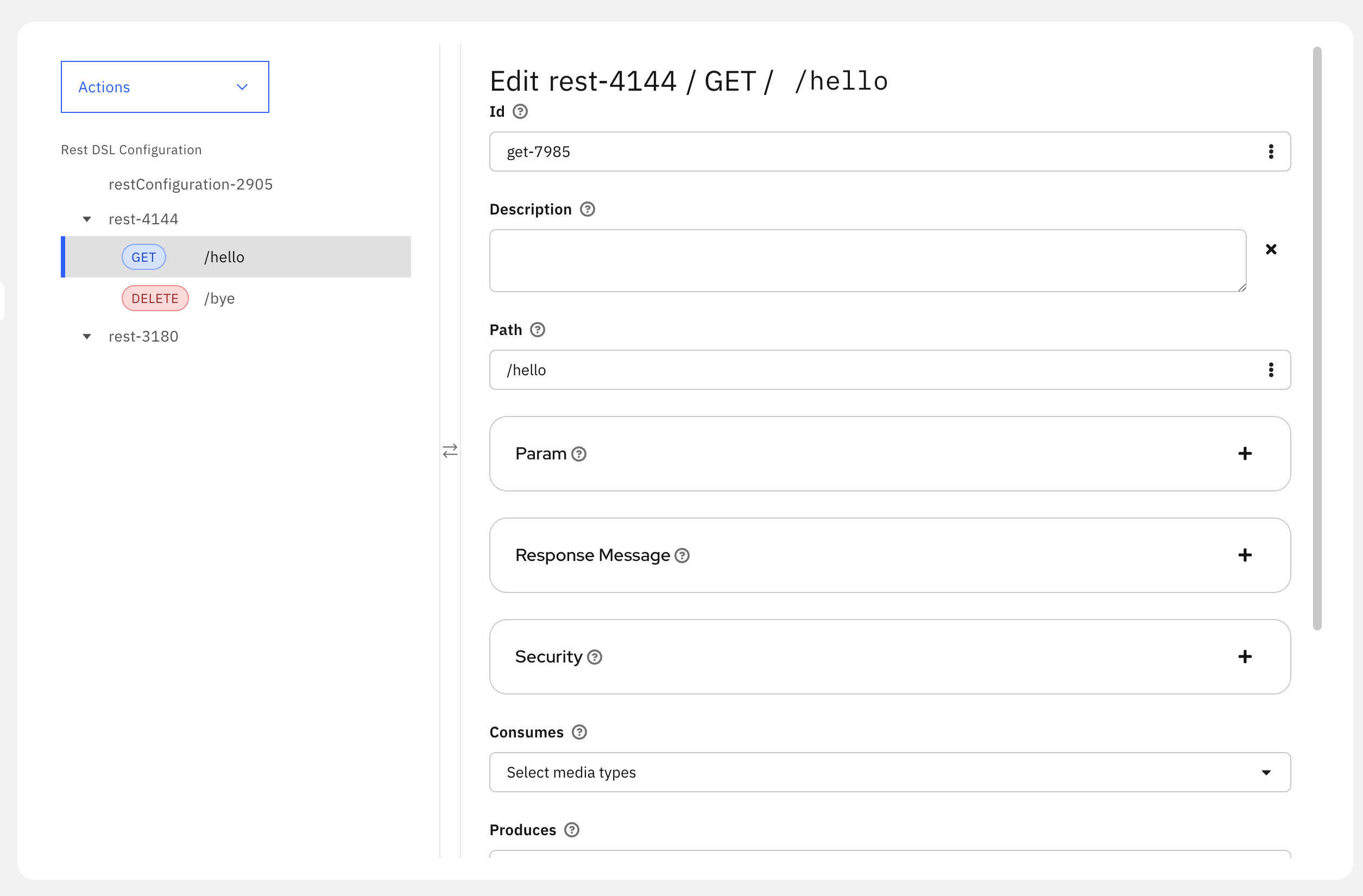 Rest DSL Editor